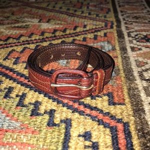 Vintage leather tooled belt